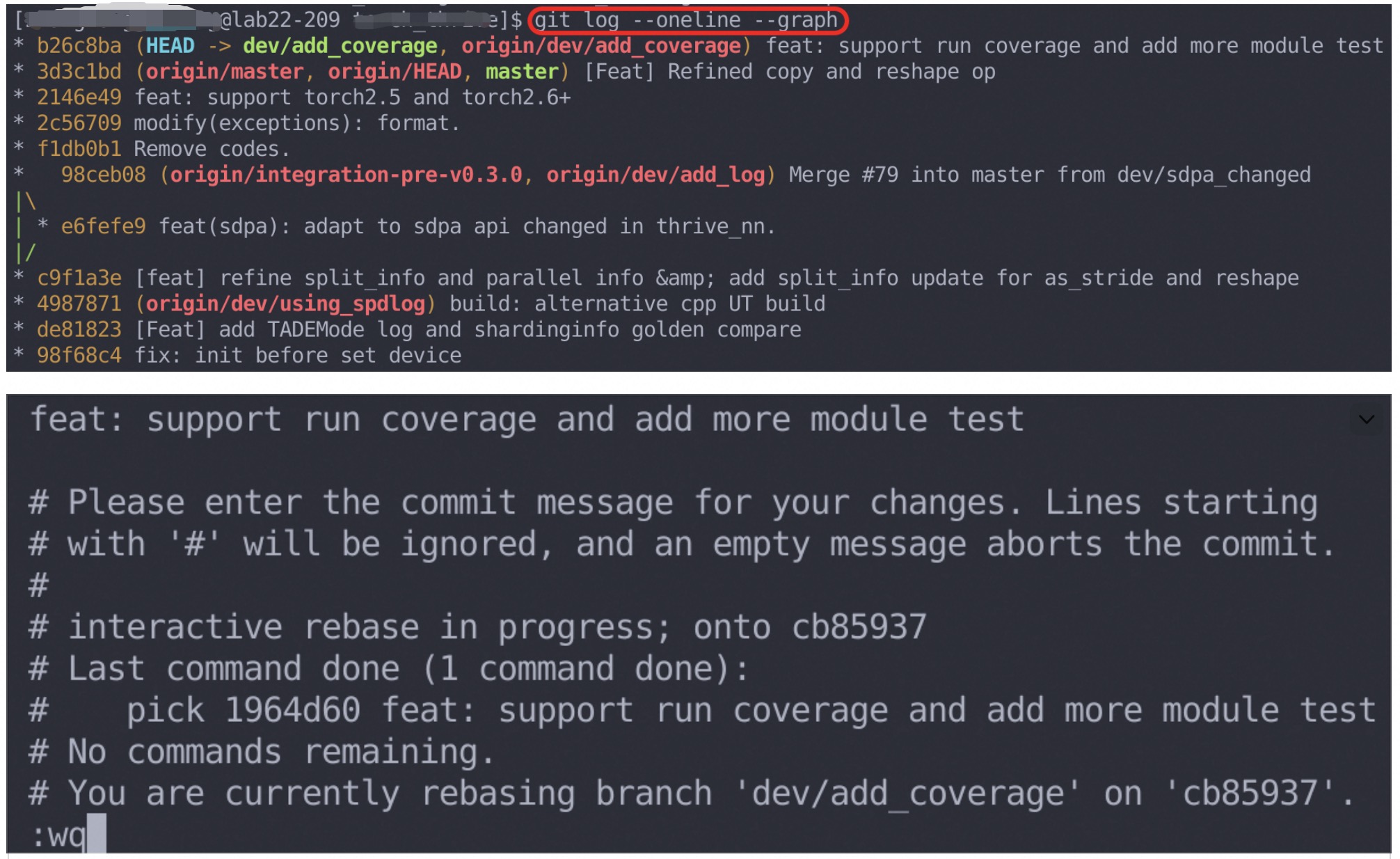 git rebase show